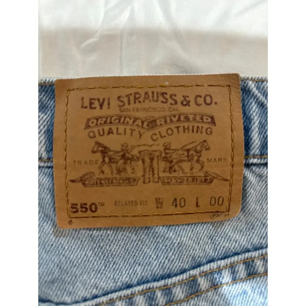 Men’s 90s big E vintage‎ Orange tag 550Size 40 Relaxed Fit